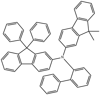 9H-Fluoren-2-amine, N-[1,1'-biphenyl]-2-yl-N-(9,9-dimethyl-9H-fluoren-2-yl)-9,9-diphenyl- Struktur