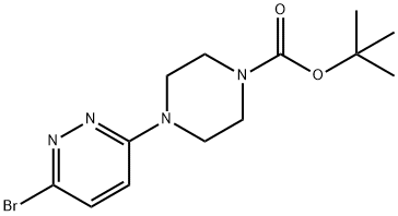 1-Piperazinecarboxylic acid, 4-(6-bromo-3-pyridazinyl)-, 1,1-dimethylethyl ester Structure