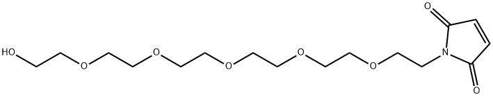 1-(17-Hydroxy-3,6,9,12,15-pentaoxaheptadecyl)-1H-pyrrole-2,5-dione,1584544-42-2,结构式