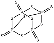2,4,6,8,9,10-Hexathia-1,3,5,7-tetraphosphatricyclo[3.3.1.13,7]decane, 1,3,5,7-tetrasulfide Structure
