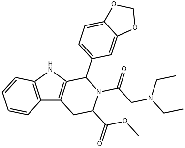 ジエチルアミノプレタダラフィル 化学構造式