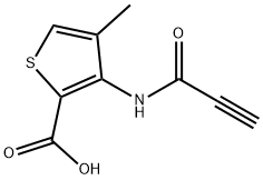 4-methyl-3-(prop-2-ynamido)thiophene-2-carboxylic acid Structure