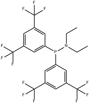 Phosphinous amide, P,P-bis[3,5-bis(trifluoromethyl)phenyl]-N,N-diethyl- Struktur
