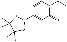 2(1H)-Pyridinone, 1-ethyl-4-(4,4,5,5-tetramethyl-1,3,2-dioxaborolan-2-yl)- Struktur