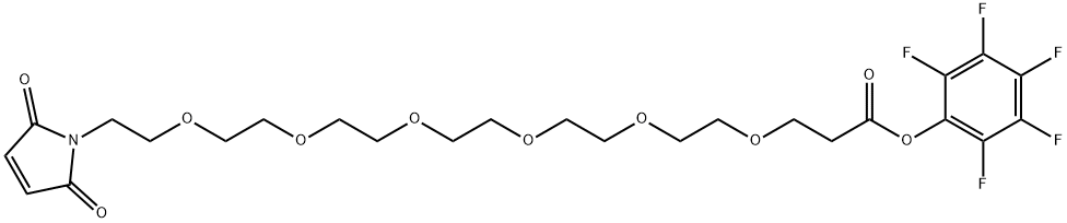 马来酰亚胺-六聚乙二醇-PFP ESTER 结构式