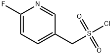 3-Pyridinemethanesulfonyl chloride, 6-fluoro- 结构式