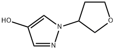 1H-Pyrazol-4-ol, 1-(tetrahydro-3-furanyl)- Structure