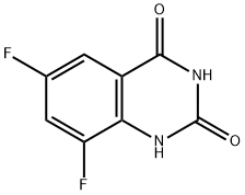 6,8-二氟喹唑啉-2,4(1H,3H)-二酮 结构式