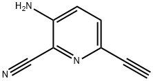 2-Pyridinecarbonitrile,3-amino-6-ethynyl-(9CI) Struktur