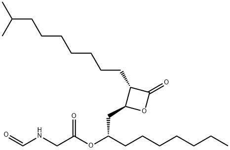 Glycine, N-formyl-, (1S)-1-[[(2S,3S)-3-(8-methylnonyl)-4-oxo-2-oxetanyl]methyl]octyl ester (9CI)|