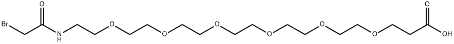 Bromoacetamido-PEG6-CH2CH2COOH,1609108-71-5,结构式