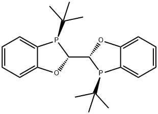 (2R,2'R,3R,3'R)-3,3'-di-tert-butyl-2,2',3,3'-tetrahydro-2,2'-bibenzo[d][1,3]oxaphosphole Struktur