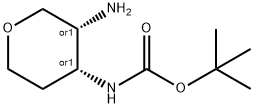 Carbamic acid, N-[(3R,4R)-3-aminotetrahydro-2H-pyran-4-yl]-, 1,1-dimethylethyl ester, rel-|REL-((3R,4R)-3-氨基四氢-2H-吡喃-4-基)氨基甲酸叔丁酯