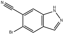 1H-Indazole-6-carbonitrile, 5-bromo- Struktur