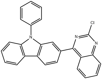 2-(2-氯-4-喹唑啉)-N-苯基咔唑, 1616499-37-6, 结构式