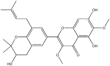 Dodovisone A 化学構造式