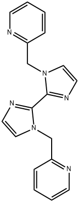 1,1-bis(pyridin-2-ylmethyl)-2,2-bisimidazole Struktur