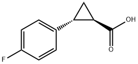 (1R,2R)-2-(4-Fluoro-phenyl)-cyclopropanecarboxylic acid,161711-27-9,结构式