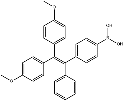 (4-(2,2-双(4-甲氧基苯基)-1-苯基乙烯基)苯基)硼酸,1620221-02-4,结构式