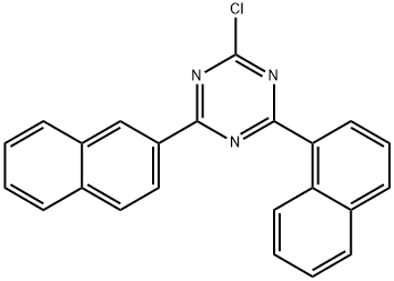 1,3,5-Triazine, 2-chloro-4-(1-naphthalenyl)-6-(2-naphthalenyl)- Structure
