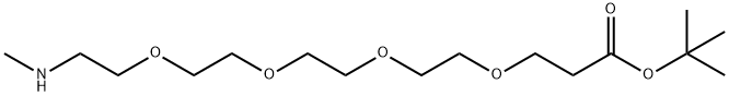 メチルアミノ-PEG4-T-ブチルエステル 化学構造式