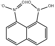 Boronic acid, B-(8-nitro-1-naphthalenyl)- Structure