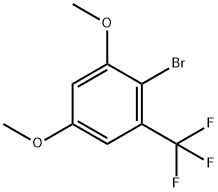 2-Bromo-1,5-dimethoxy-3-(trifluoromethyl)-benzene 结构式