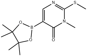 1628606-29-0 (1-METHYL-2-(METHYLTHIO)-6-OXO-1,6-DIHYDROPYRIMIDIN-5-YL)BORONIC ACID PINACOL ACID