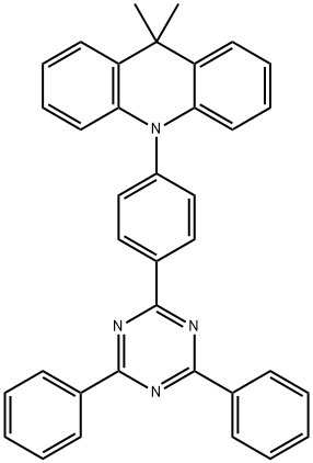 10-(4-(4,6-二苯基-1,3,5-三唑-2-基)苯基)-9,9-二甲基-9,10-二氢吖啶, 1628752-98-6, 结构式