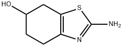 6-Benzothiazolol, 2-amino-4,5,6,7-tetrahydro- 化学構造式