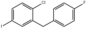 Benzene, 1-chloro-2-[(4-fluorophenyl)methyl]-4-iodo-|5-碘-2-氯-4-氟二苯基甲烷