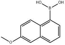 6-甲氧基-1-萘硼酸 结构式