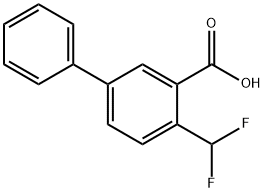 4-(difluoromethyl)-[1,1'-biphenyl]-3-carboxylic acid Structure