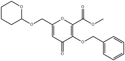 Methyl 4-oxo-3-(phenylmethoxy)-6-[[(tetrahydro-2H-pyran-2-yl)oxy]methyl]-4H-pyran-2-carboxylate Structure