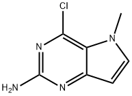 4-chloro-5-methyl-5H-pyrrolo[3,2-d]pyrimidin-2-amine 化学構造式