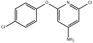 4-Pyridinamine, 2-chloro-6-(4-chlorophenoxy)- Structure