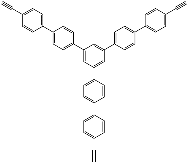 4,4'-二乙基-5'-(4'-乙炔基-[1,1'-联苯基]-4-基)-1,1':4',1'':3'',1''':4',1''-五烯基,1643430-86-7,结构式