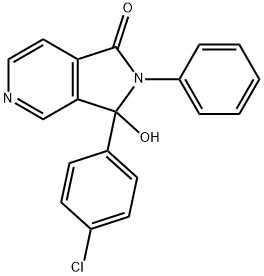 3-(4-chlorophenyl)-3-hydroxy-2-phenyl-2,3-dihydro-1H-pyrrolo[3,4-c]pyridin-1-one(WXC05339) Structure