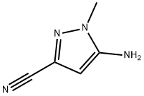 1H-Pyrazole-3-carbonitrile, 5-amino-1-methyl- Structure