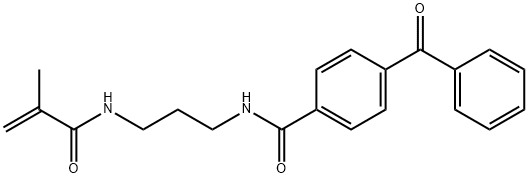 N-[3-[(4-Benzoylphenyl)formamido]propyl]methacrylamide,165391-55-9,结构式