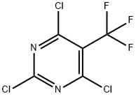 Pyrimidine, 2,4,6-trichloro-5-(trifluoromethyl)- 化学構造式