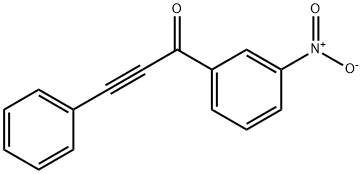1-(3-nitrophenyl)-3-phenyl-2-propyn-1-one 化学構造式