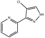 2-(4-chloro-1H-pyrazol-3-yl)pyridine Struktur