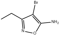 4-溴-3-乙基异噁唑-5-胺, 166964-38-1, 结构式
