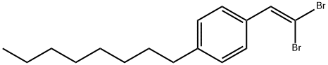 Benzene, 1-(2,2-dibromoethenyl)-4-octyl- 结构式