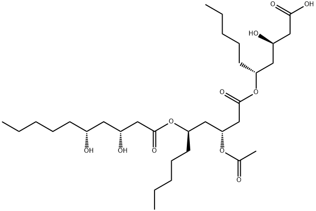 Decanoic acid, 3-(acetyloxy)-5-[[(3R,5R)-3,5-dihydroxy-1-oxodecyl]oxy]-, (1R)-1-[(2R)-3-carboxy-2-hydroxypropyl]hexyl ester, (3R,5R)- (9CI)|哈利霉素 C