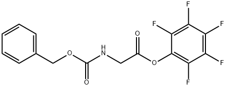 Glycine, N-[(phenylmethoxy)carbonyl]-, 2,3,4,5,6-pentafluorophenyl ester Struktur