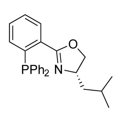 (S)-2-(2-(diphenylphosphino)phenyl)-4-isobutyl-4,5- dihydrooxazole Structure