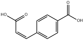 Benzoic acid, 4-[(1Z)-2-carboxyethenyl]- 化学構造式