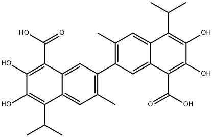 1,1’-Dideoxygossylic Acid Structure